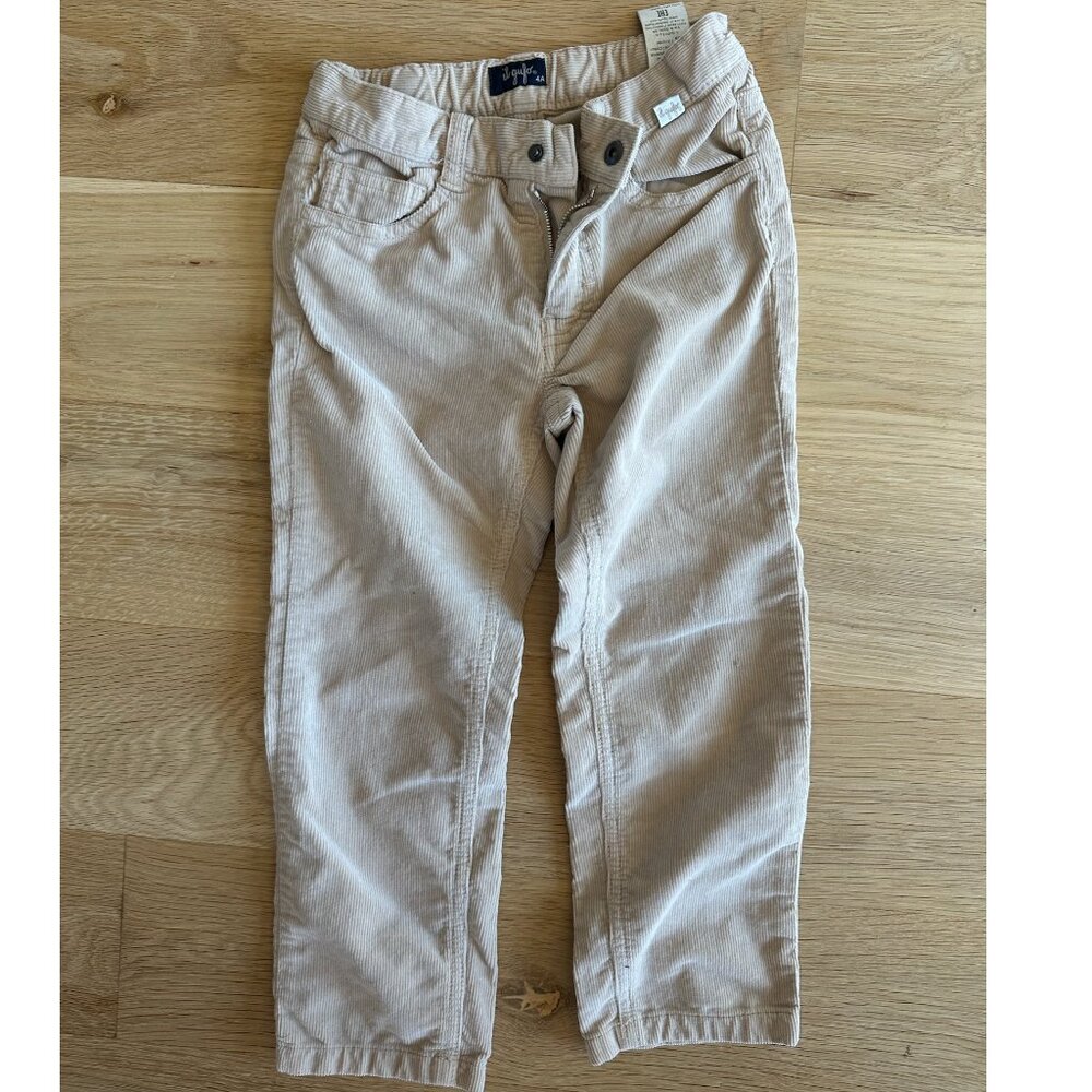 Boy's Il Gufo Corduroy Cotton Pants - Beige size 4